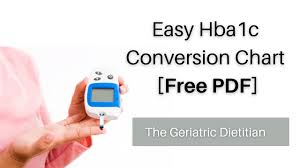 easy hba1c conversion chart free pdf