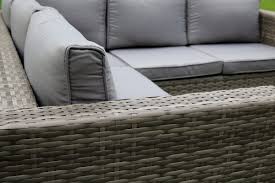3pc Corner Sofa Rattan Set Luxury