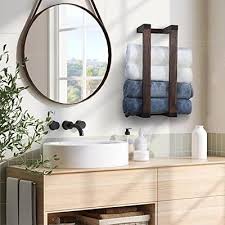 Hulisen Wooden Towel Rack For Bathroom