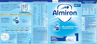 Το almiron 1 περιέχει το pronutra, ένα μίγμα συστατικών Nutricia Almiron 1 600 Gr Infant Milk Formula Vita4you