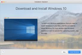 how to install windows 10 in parallels