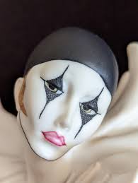 guiseppe armani lady pierrot clown with