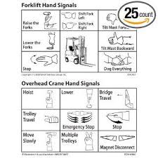 Telehandler Forklift Hand Signal Card Packet Of 25 On