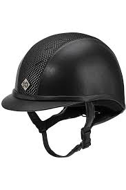 Charles Owen Ayr8 Leather Look Helmet Black
