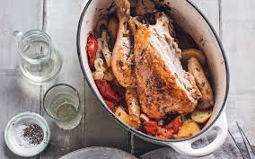 Cook for around 60 minutes, before carefully turning the chicken so that the breast side is facing up. Pot Roast Chicken With Rosemary And Tomatoes Recipe