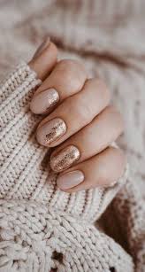 fading glitter short nails pictures