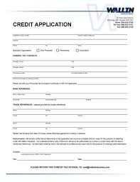 Free Printable Business Credit Application Form Form Generic