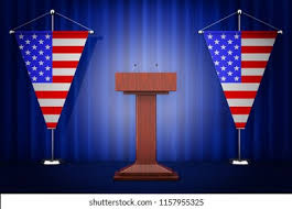 Presidential speeches the most famous presidential speeches by individual presidents are: Tribune Rostrum Speech Stand Microphones Near Stock Illustration 1157955325