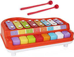 2 in 1 xylophone piano with sheet