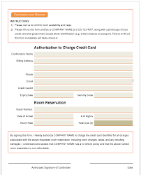 44 Free Credit Card Authorization Forms Templates Bash