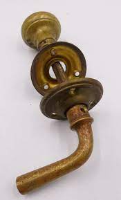 Antique Brass Glass Closet Door Knob