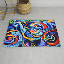 colorful rug abstract art rugs
