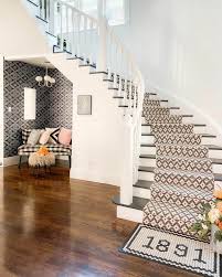 staircase with a carpet for stairs
