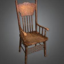 Pbr textures created with substance painter. Game Ready Old Wooden Chair Low Poly 3d Models Stlfinder