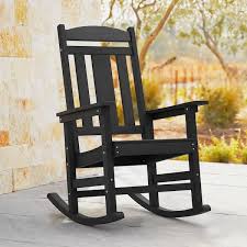 Lue Bona Black Plastic Adirondack