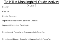 To Kill A Mockingbird Study Activity Term 1 Definition