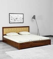 Solid Wood Queen Size Upholstered Bed