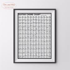 Us 5 99 50 Off Guitar Chord Chart Canvas Art Print Painting Poster Wall Pictures For Living Room Home Decoration Wall Decor No Frame In Painting