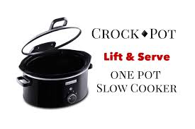 Crock pot slow cooker the original 5qt 3 heat setting for. Crock Pot Lift Serve One Pot Slow Cooker