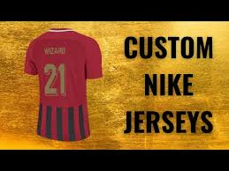custom nike by you football shirts