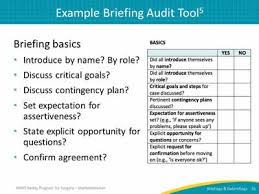 Auditing Your Briefings And Debriefings Process Facilitator