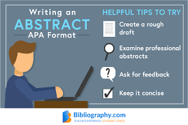 This summary not only tells the results but also gives some information on what variables were examined and the outcome of interest. Writing Abstracts For A Literature Review In Apa Format Bibliography Com