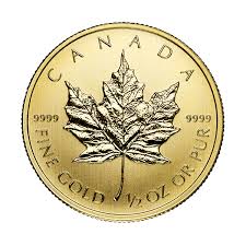 1 2 oz canadian gold maple leaf coin