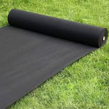 agfabric 3 ft x 50 ft biodegradable weed barrier nonwoven landscape fabric for raised bed organic ground cover