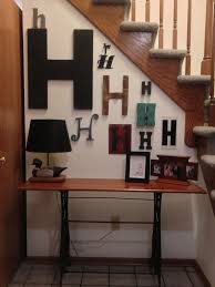 Foyer Decorating Letter Wall Decor