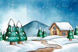 winter drawing images free