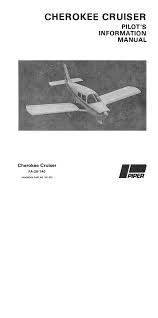 Piper Cherokee Cruiser Poh Manual Manualzz Com