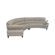 macy s leather curved sofa 72 off