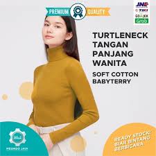 Baju kaos krah leher tinggi. Turtleneck Wanita Cewek Tangan Panjang Baju Kaos Leher Tinggi Polos Lengan Panjang Cod S M L Shopee Indonesia