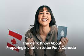 preparing invitation letter for canada