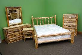 We have covered most of the items including rustic beds, rustic bed frames, rustic bedroom sets and just about every other type of rustic furniture for your bedroom in this guide. Amazon Com Rustic Pine Log Bedroom Suite 5pc King Log Bed Furniture Decor
