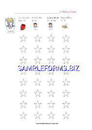 Potty Training Chart Templates Samples Forms