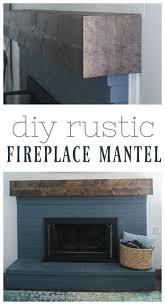 diy rustic fireplace mantel the cure