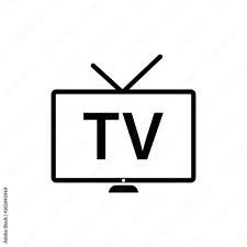 Vecteur Stock Tv Icon In Trendy Flat