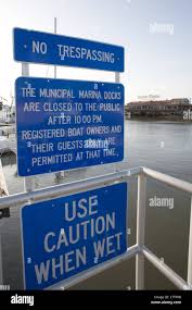 marina signs hi res stock photography