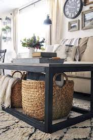 Coffee Table With Basket Storage
