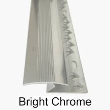 chrome threshold metal z bar trim ebay