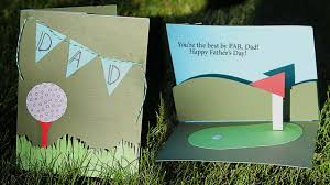 golf themed pop up card tutorial