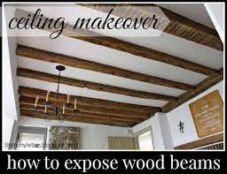 Ceiling Makeover How To Expose Wood