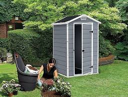 keter manor shed 4 x 3 grey or cream