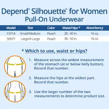 Depend Silhouette For Women Briefs Adult Diapers
