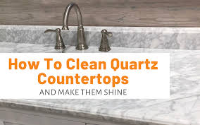 Let is sit about a minute before wiping up with a paper towel. How To Clean Quartz Countertops And Make Them Shine