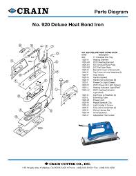 crain 920 deluxe heat bond iron