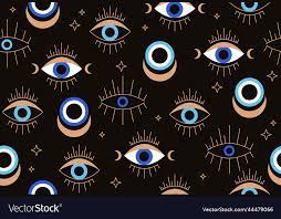evil eye seamless pattern royalty free