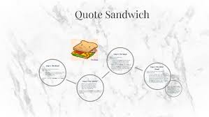 35 quotes have been tagged as sandwich: Quote Sandwich By Sarah Knowlton