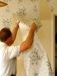 Image result for people taking down wallpaper